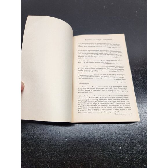 Alan Furst "The Foreign Correspondent" Hand Signed by Author Paperback Novel - Picture 7 of 8